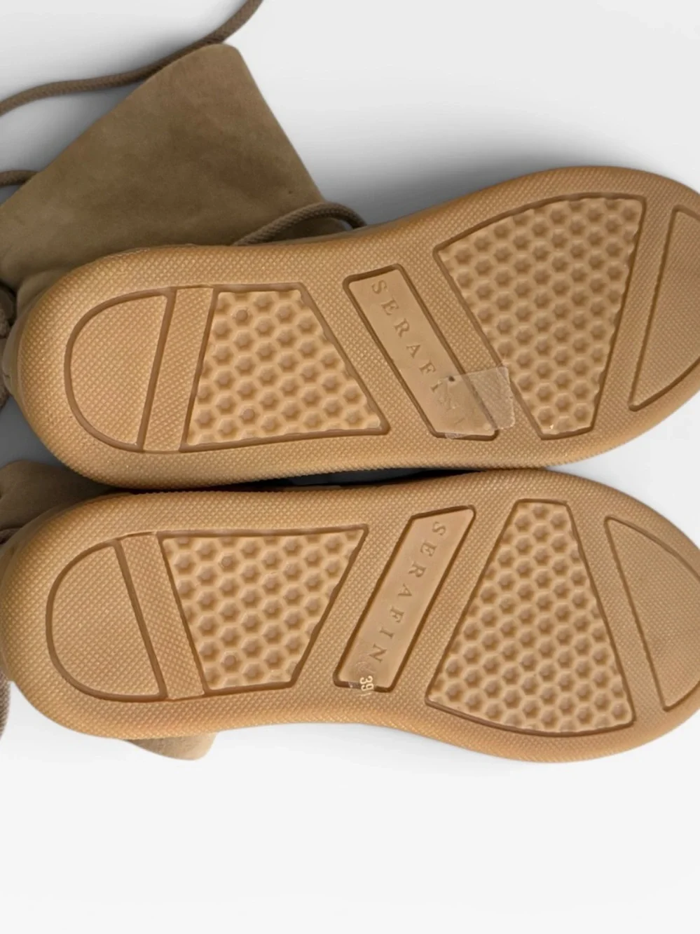 Seraphini Tan Suede Shearling Lined Boots EU 39 — Like New, $500 Retail